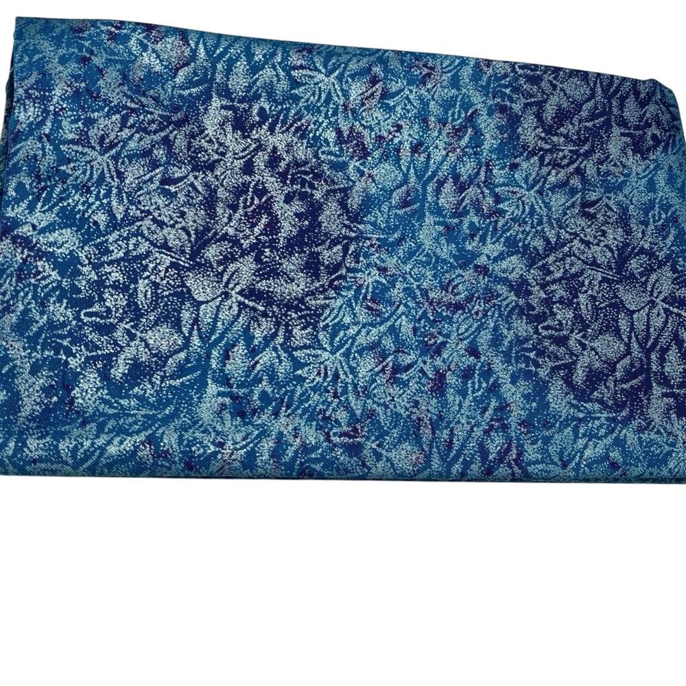 Quilt Fabric FAIRY FROST blue pearlized CM-376 1‎ yd x 44" Michael Miller OOP - Picture 2 of 3